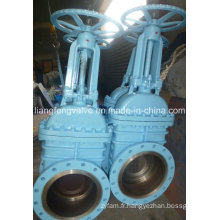 ANSI Flange End Gate Valve avec acier au carbone RF